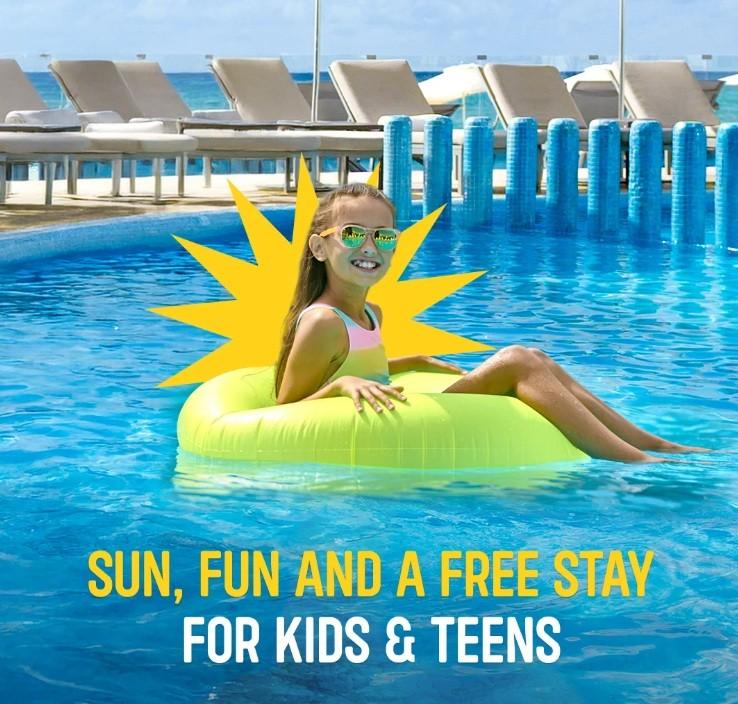 Kids and teens free stay travel offer